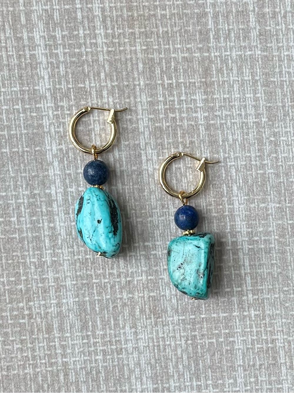 NWOT Tuckernuck Lapis Lazuli and Turquoise Earrings